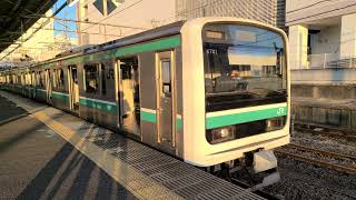 【常磐線】529M E501系K701編成 水戸駅 発車シーン