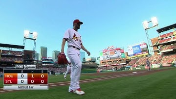 HOU@STL: Peralta, Garcia end the 1st with double play