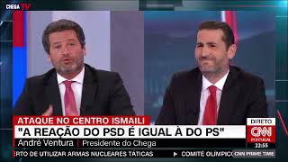 Ventura arrasa Secretário-geral do PSD no debate da CNN