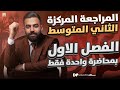 المراجعة المركزة رياضيات الثاني المتوسط الفصل الاول في محاضرة واحدة 