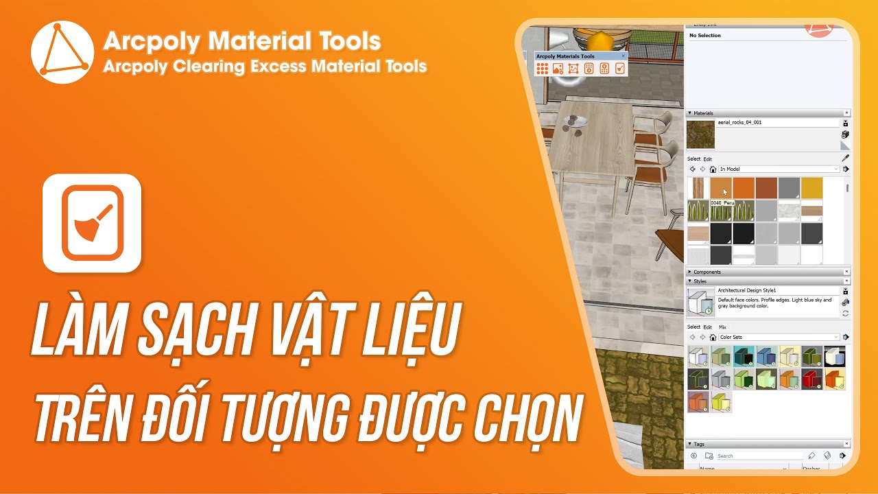 Arcpoly Clearing Excess Material Tools - Làm Sạch Vật Liệu Trên Đối Tượng Được Chọn