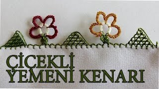 Ev Hanimi Oyası Çiçekli Yemeni Kenarı