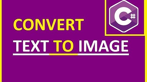 How to Convert Text To Image in ASP.NET C#