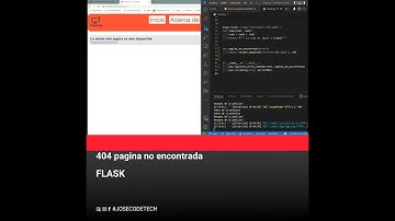 10 Error 404, pagina no encontrada Flask