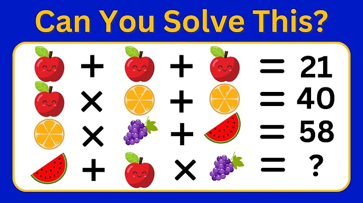 20 Challenging Math Puzzles that will Baffle even the Best Mathematicians | Emoji Math  #mathspuzzle
