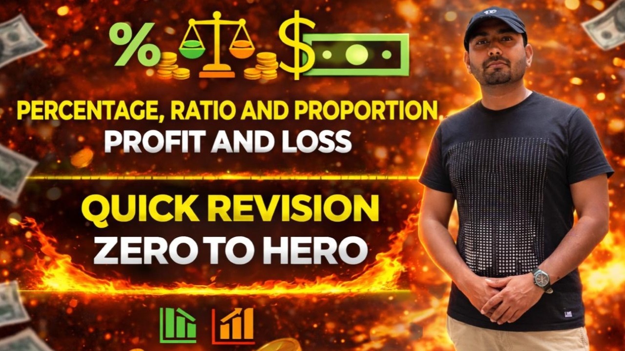 Hit Shot Revision:Percentage + Profit & Loss + Ratio & Proportion | From Zero to Hero | By Rohit Sir