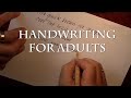 Handwriting for adults