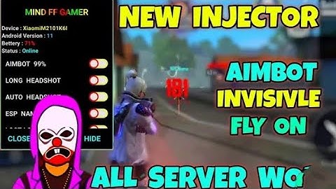 💯ffh4x auto headshot hack new injector ff free fire esp name mod menu injector hack #ob32