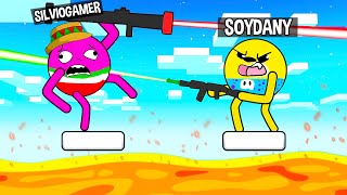 ¡SOYDANY ASESINA a SILVIOGAMER! 🔪😱 MOMENTOS DIVERTIDOS en STICK FIGHT de BOLITAS