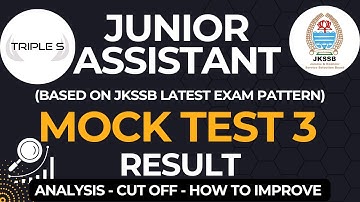 Junior Assistant Mock Test 3 : Result || Analysis - Cut Off - How to Improve