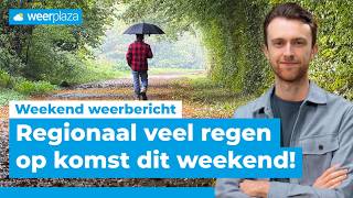 Veel buien op komst, waar valt de meeste regen? | Weekend weerbericht