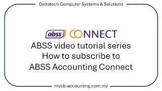 How to subscribe to ABSS Accounting Connect