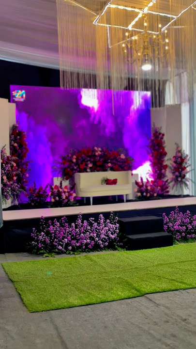 Keren juga Dekorasi Nikahan pakai Videotron uk 3x4 #wedding #decoration #videotron #pernikahanviral