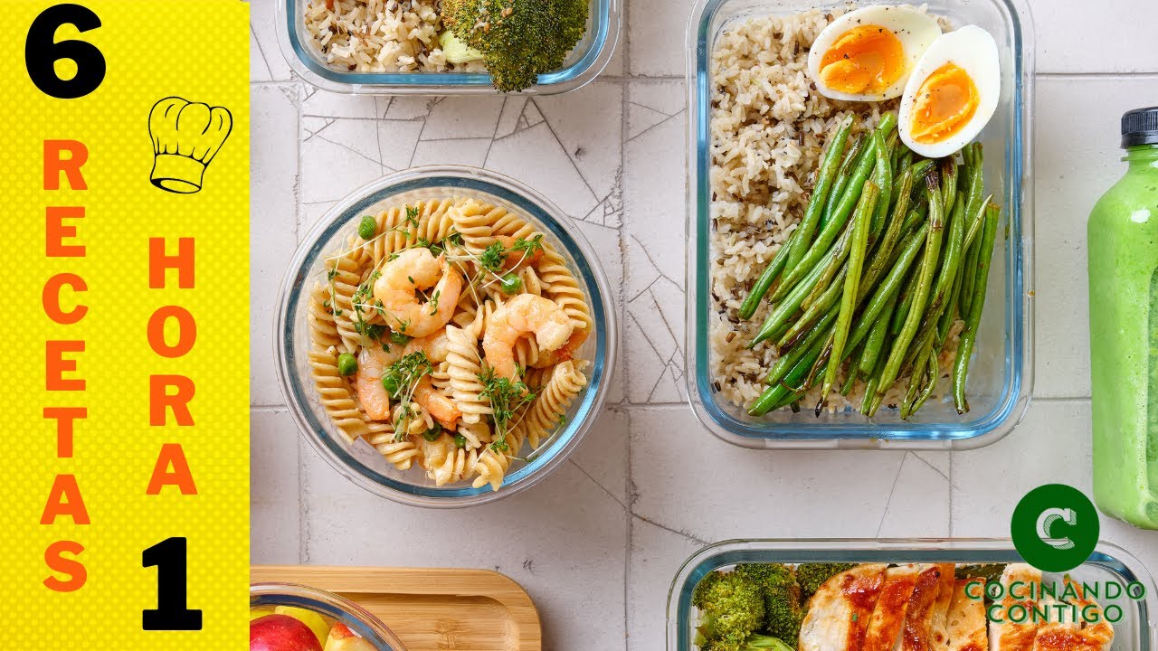 MEAL PREP SEMANAL fácil y rápido | COCINA 1 HORA PARA TODA LA SEMANA  ⏰