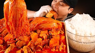 밥이 계속 들어가는 삼겹닭 묵은지김치찜 먹방~!! 리얼사운드 ASMR Mukbang(Eating Show)