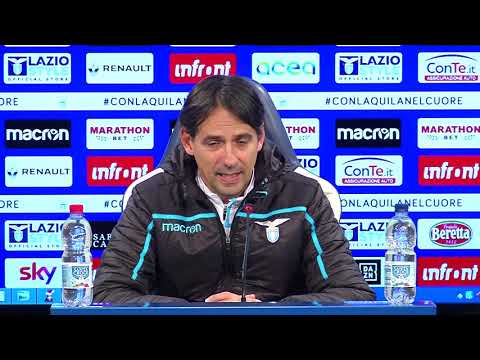 La conferenza stampa di mister Inzaghi alla vigilia di Lazio-Torino
