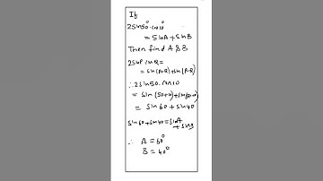 TO CONVERT PRODUCT FORM OF TRIGONOMETRY TO SUM FORM #shorts #shortsvideo #ytshorts