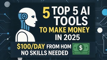 Top 5 AI Tools to Make Money in 2025 | Earn $100/Day from Home (No Skills Needed)