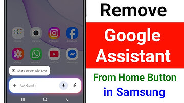 How to Remove Google Assistant From Home Button in Samsung Phone || Turn Off Gemini From Home Button
