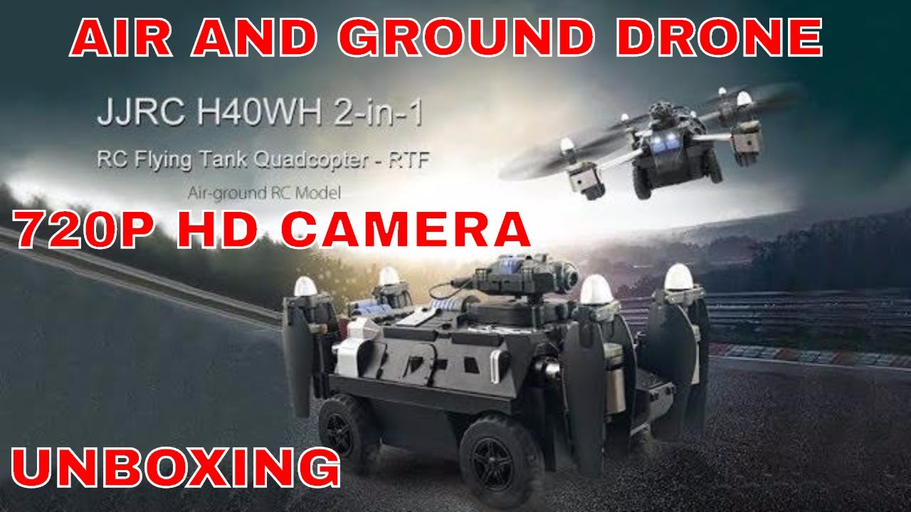 UNBOXING TANK DRONE  // GROUND AND AIR DRONE(720P HD 360 Degree Rotate Camera)