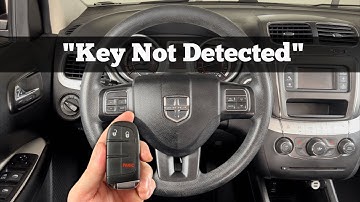 2011 - 2020 Dodge Journey Key Not Detected - How To Start With Dead, Bad Remote Key Fob Battery