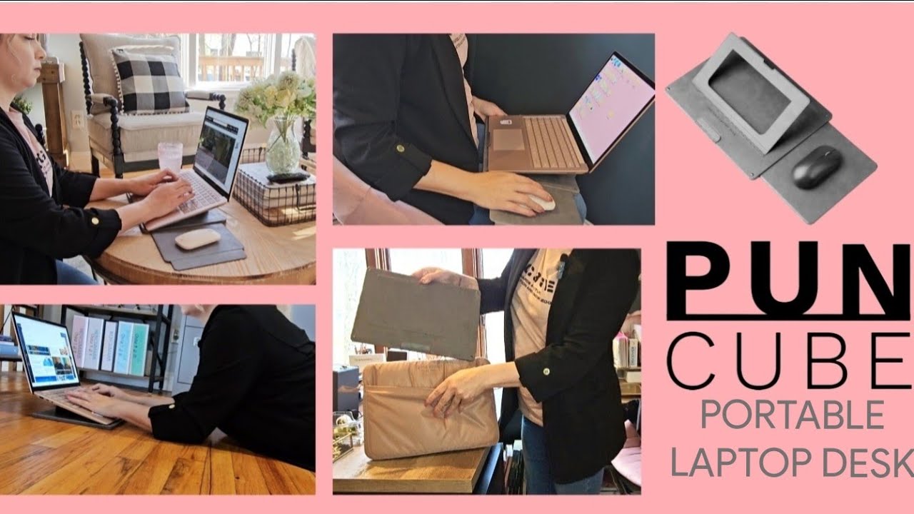 PUNCUBE ポータブルラップデスク Amazon.com: PUNCUBE Portable Lap Desk -Ultra Slim&Compact Laptop