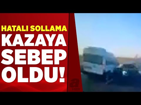 Kafa kafaya çarpıştılar! O anlar araç kamerasında | A Haber