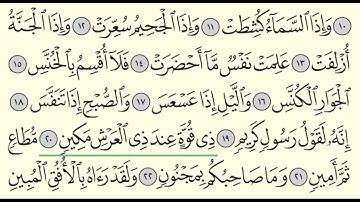 سورة التكوير - ادريس ابكر - Surah At-Takwir - Idris Abkar - (81)