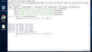Nested Dictionaries in Python