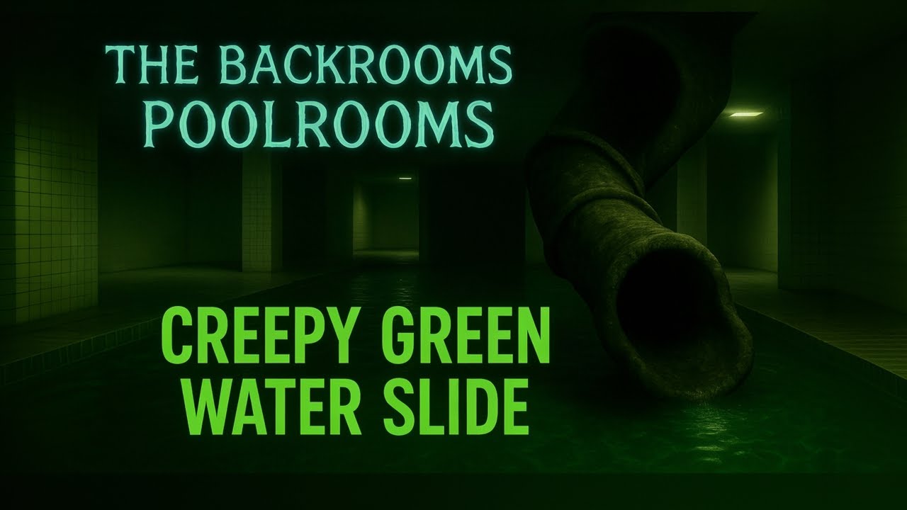 The Backrooms Poolrooms – Creepy Green Water Slide Level (Full Gameplay & Exploration)
