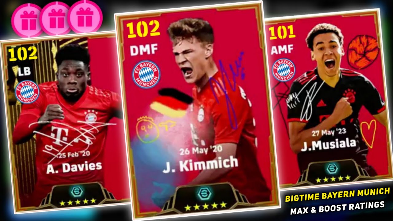 Upcoming Monday Bigtime Bayern München Pack In eFootball 2024 Mobile | Players Max & Boosted Rating