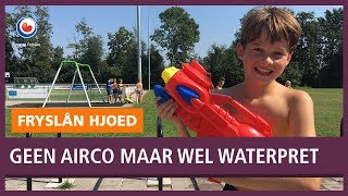 REPO: Recordwarmte zorgt voor waterpret op basisschool in Oudega (Sm)