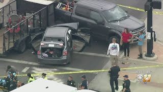Police chase ends with Fort Worth police officers getting shot at
