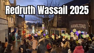 Redruth Wassail Parade Lanterns & Christmas lights 29th November 2025 Cornwall, England