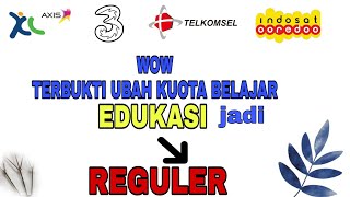 Cara Mengubah Kuota Belajar Edukasi Menjadi Kuota Reguler Mudah Banget