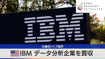 米IBM データ分析企業を買収　AI強化へ1.7兆円【モーサテ】