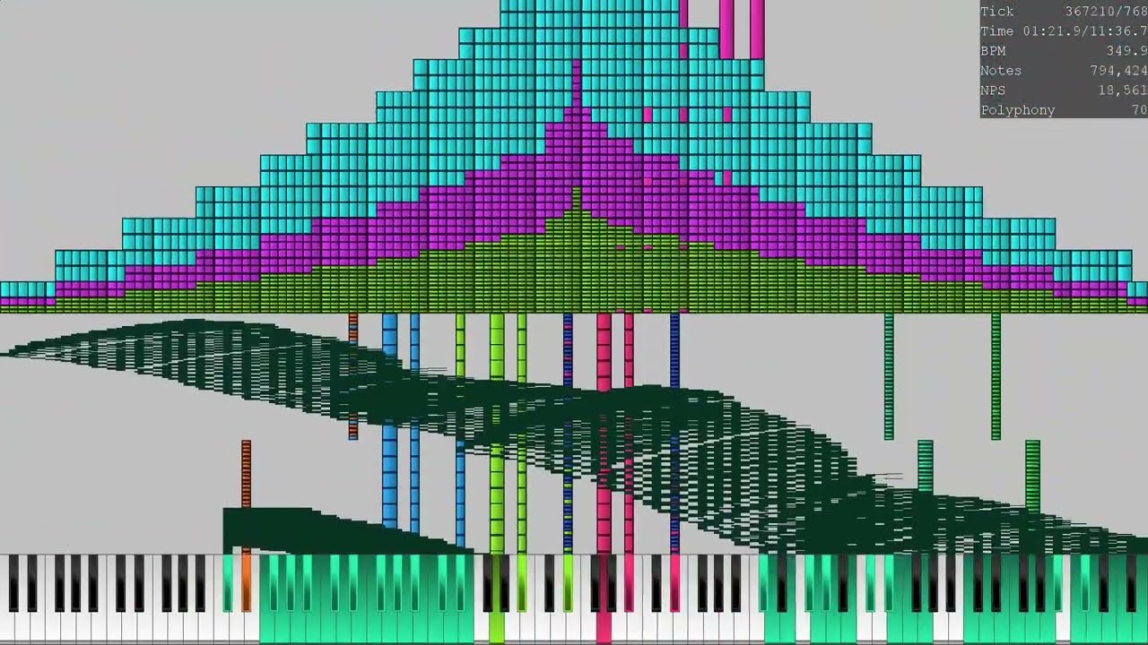 [Black MIDI] The Nuker 1.9.3 (Deblacked with SAFOR) | Piano Magenda MOD