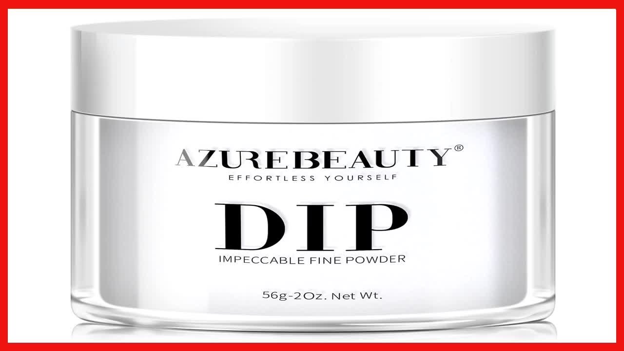 Great product -  Dip Powder White Color 2Oz/56g, AZUREBEAUTY White Acrylic Dipping Powder Crystal Fr