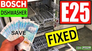 Bosch Dishwasher E25 Error Code and How to Clean Filter for Maximum Efficiency