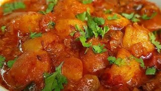 Potato and Tomato Curry | Aloo Tamatar Ki Sabzi | Best Side Dish For Chappathi, Roti, Naan, Bread