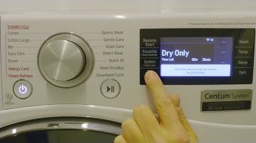 [LG Combo Units] How To Use The Dry Only Options On A Washer Dryer Combo