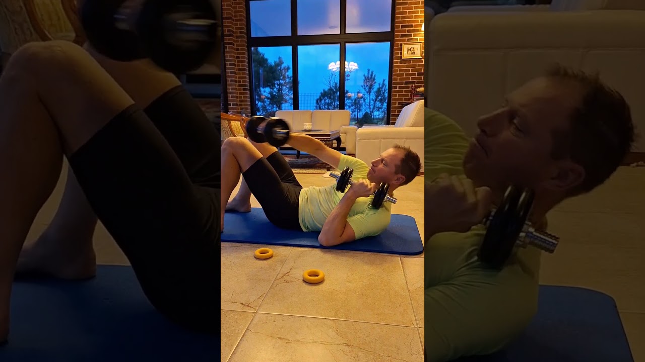 2 minute upper body workout - shoulders, abdomen 