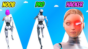 Bionic Girl 3D - NOOB vs PRO vs HACKER