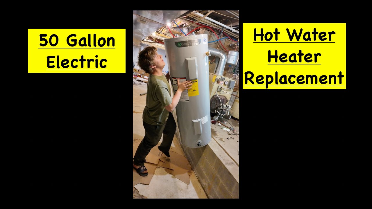 how-to-replace-electric-hot-water-heater-youtube