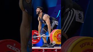 Nino Pizzolato (89kg 🇮🇹) 210kg / 463lbs C&amp;J Opener 2024 Europeans! #weightlifting #slowmotion