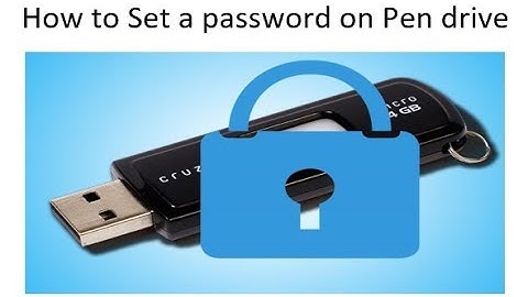 How to set a password on pen drive without any software by Karun Behal