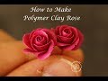 how to make a realistic polymer clay rose