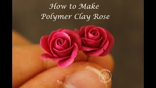 how to make a realistic polymer clay rose