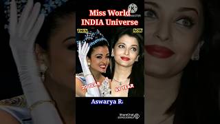 Miss India world Miss India Universe then and now shorts viral