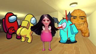 Nico's Nextbots: Scary Among US, Girl Hammod Hambibi And Gegagedigedagedago Nextbot In Gmod!